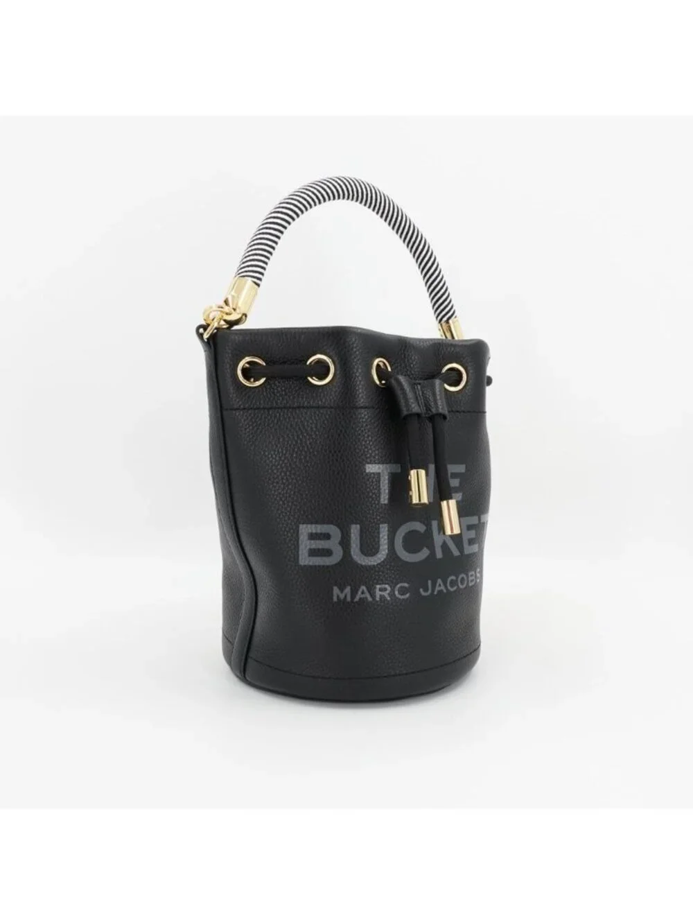 Marc Jacobs The Bucket Leather Bucket Crossbody Bag Black OS
